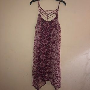 Patterned Asymmetrical Dress